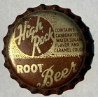 HIGH ROCK ROOT BEER SODA BOTTLE CAP; NORFOLK, VA; UNUSED CORK CROWN