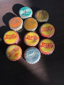 Antique Pepsi Cola Double Dot Cork Crown Bottle Caps