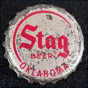 STAG BEER OKLAHOMA TAX CORK BEER BOTTLE CAP CARLING BELLEVILLE ILLINOIS CROWN OK