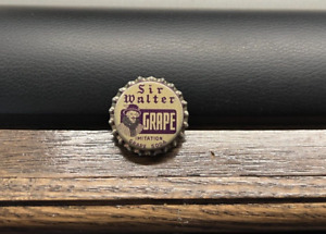 UNUSED SIR WALTER GRAPE SODA POP BEVERAGE SOFT DRINK CORK BOTTLE CAP / CROWN