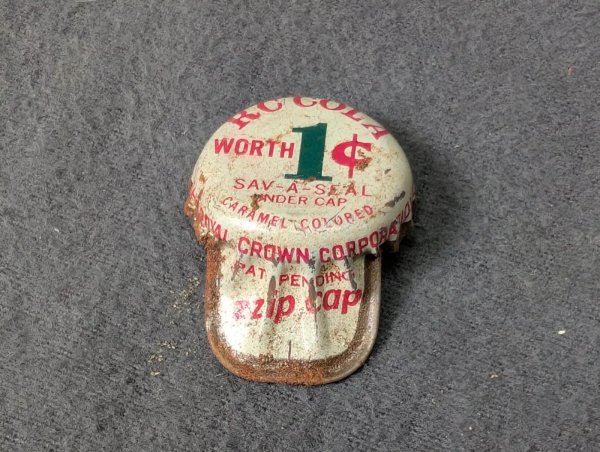 RC Cola Zzip Cap Cork Lined Soda Bottle Cap Royal Crown Baseball Hat