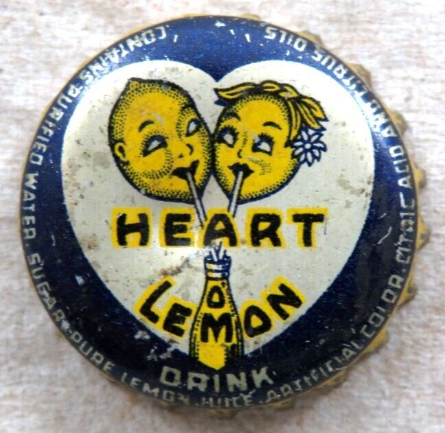 HARRISONS HEART O LEMON DRINK - CORK Crown / Bottle cap - Chicago, IL