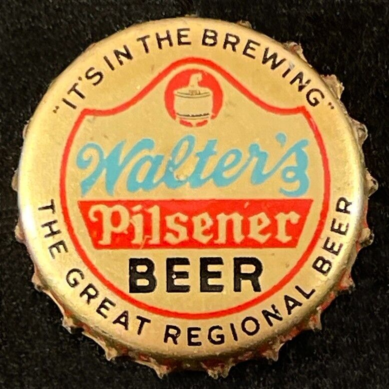 WALTER'S PILSENER "GREAT REGIONAL BEER" CORK BOTTLE CAP PUEBLO COLORADO CROWN CO