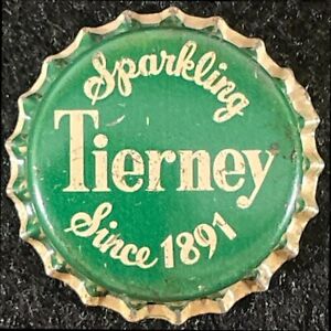 SPARKLING TIERNEY SINCE 1891 CORK SODA BOTTLE CAP ~ BAYONNE NEW JERSEY NJ CROWNS