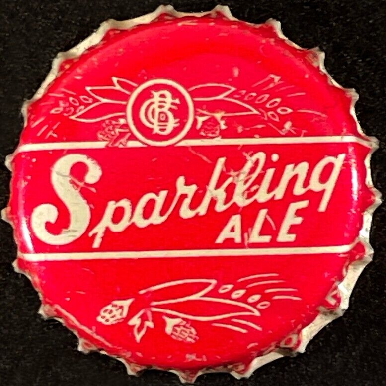 CREMO SPARKLING ALE •RED• CORK BEER BOTTLE CAP NEW BRITAIN CONNECTICUT CT CROWNS