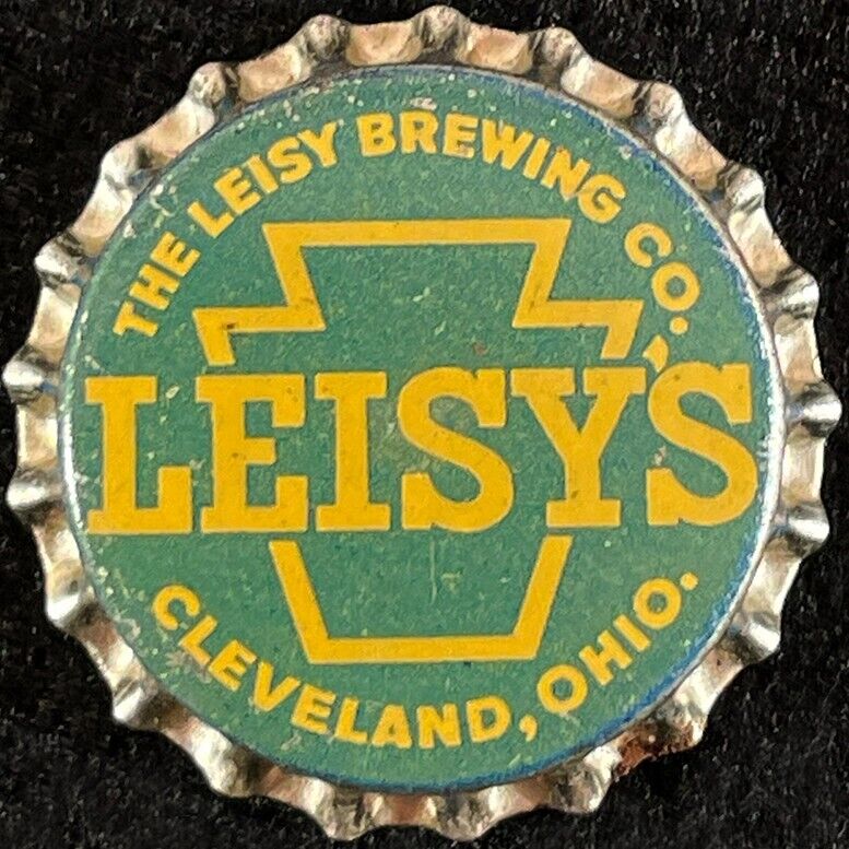 LEISY'S PA TAX UNUSED CORK BEER BOTTLE CAP CLEVELAND OHIO OLD PENNSYLVANIA CROWN