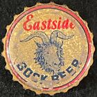 EASTSIDE BOCK BEER CORK BEER BOTTLE CAP LOS ANGELES BREWING CALIFORNIA CROWNS CA