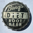 BARQ'S DIET ROOT BEER SODA BOTTLE CAP; USED CORK CROWN