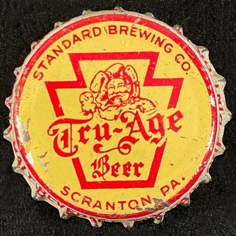 TRU-AGE CORK LINED BEER BOTTLE CAP ~ STANDARD SCRANTON PENNSYLVANIA PA TAX CROWN