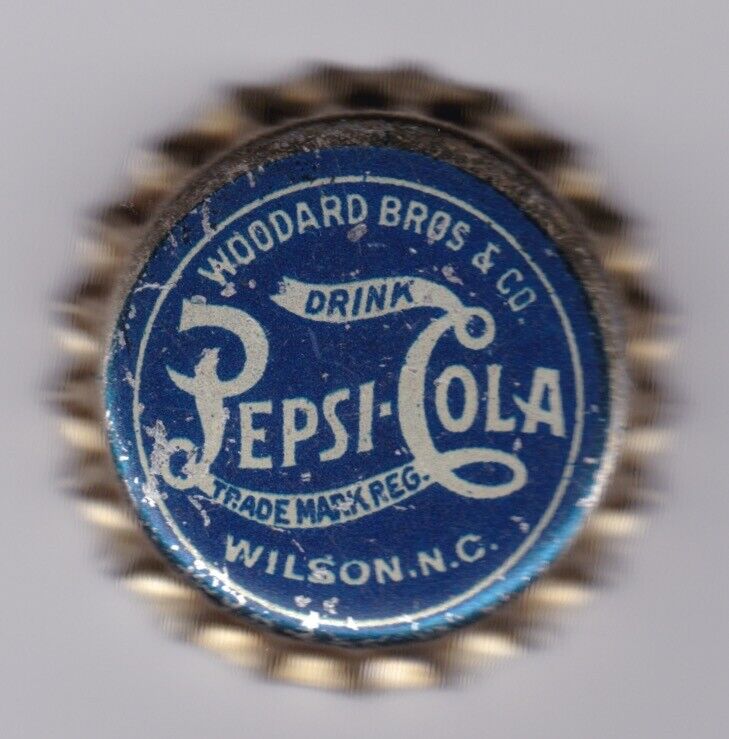 Pepsi Cola Bottlecap Bottlecaps Cap Caps Blue Crown Bottle Early 1900s