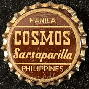 COSMOS SARSAPARILLA UNUSED CORK SODA BOTTLE CAP MANILA PHILIPPINES CROWN ANTIQUE