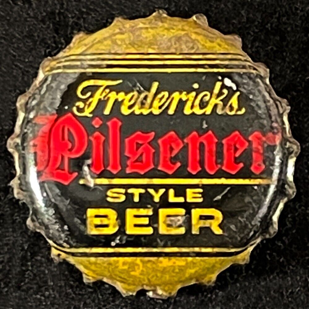 FREDERICK'S PILSENER STYLE CORK BEER BOTTLE CAP THORNTON ILLINOIS CROWNS VINTAGE