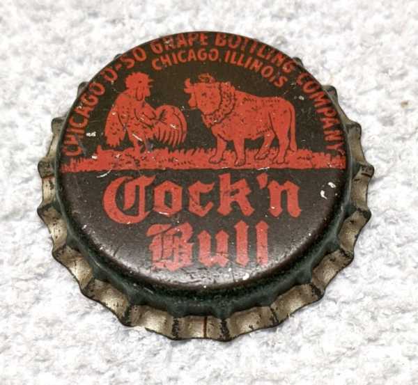 Vintage Cock ‘n Bull Bottle Crown Cork Cap Uncrimped NOS New Old Stock BCV7