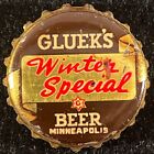 GLUEK'S WINTER SPECIAL CORK LINED BEER BOTTLE CAP MINNEAPOLIS MINNESOTA MN CROWN