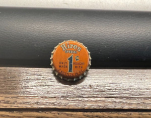 UNUSED HIRES ROOT BEER SODA POP SPECIAL 1 CENT  SALE CORK BOTTLE CAP / CROWN