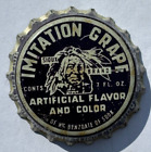 SIOUX BRAND GRAPE SODA BOTTLE CAP; SIOUX FALLS, SOUTH DAKOTA; USED CORK CROWN