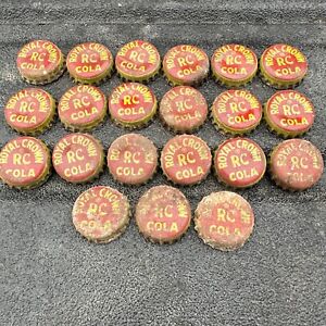 21 Rare vintage RC Royal Crown Cola Cork Back Soda bottle cap