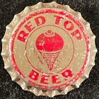 RED TOP CORK LINED BEER BOTTLE CAP RED TOP BREWING CINCINNATI OHIO OLD OH CROWNS