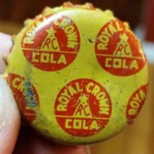 WW2 Royal Crown Cola Pyramid Soda Cork Corklined bottle cap caps