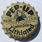 PEP-UP SODA BOTTLE CAP; BIG BILL BOT'G. CO. ,DANVILLE, VA; UNUSED CORK CROWN