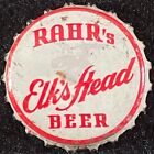 RAHR'S ELK'S HEAD CORK LINED BEER BOTTLE CAP OSHKOSH WISCONSIN WI CROWNS ANIMALS