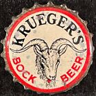 KRUEGER'S BOCK "BIG GOAT" CORK LINED BEER BOTTLE CAP NEWARK NEW JERSEY NJ CROWNS