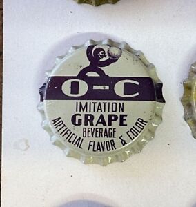 O C Grape Crush SODA crown bottle cap flat acl cone can cork label top orange
