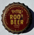 DOSSIN'S ROOT BEER SODA BOTTLE CAP; DETROIT, MI; USED CORK CROWN