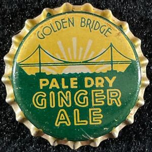 GOLDEN BRIDGE GINGER ALE CORK SODA BOTTLE CAP ~ PIONEER OAKLAND CALIFORNIA CROWN