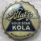 BLATZ GOLD STAR KOLA - CORK Crown / Bottle cap - Milwaukee, WI
