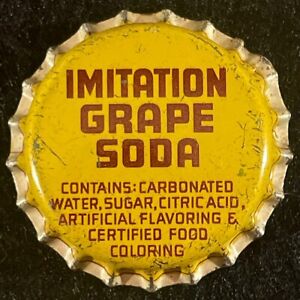 KAUAI BEVERAGE & ICE CREAM GRAPE SODA CORK BOTTLE CAP KAKAHA KAUAI HAWAII CROWNS