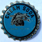 SIOUX BRAND CREAM SODA BOTTLE CAP; SIOUX FALLS, SD; UNUSED CORK-LINED CROWN