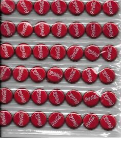 49 COCA-COLA   red and white  soda pop bottle cap/crowns