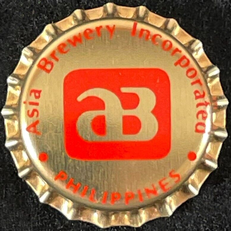 ASIA BREWERY UNUSED PLASTIC LINED BEER BOTTLE CAP MAKATI CITY PHILIPPINES CROWNS