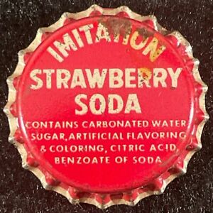 KAULUWELA STRAWBERRY SODA CORK LINED BOTTLE CAP HONOLULU TERRITORY HAWAII CROWNS