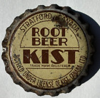 KIST ROOT BEER SODA BOTTLE CAP; STRATFORD, CANADA; USED CORK CROWN