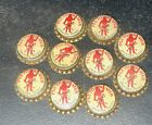 10 PLUTO WATER SODA BOTTLE CAPS 1927-34 FRENCH LICK, IN; UNUSED CORK-LINED CROWN