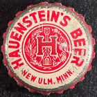 HAUENSTEIN'S •RARE WHITE VERSION• CORK BEER BOTTLE CAP ~ NEW ULM MINNESOTA CROWN