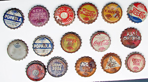 Soda Pop crowns (caps); New Yorker, Coca-Cola, Pepsi-Cola, Nehi, Kist, Nesbitt's