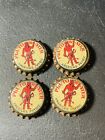 7 PLUTO WATER SODA BOTTLE CAPS 1927-34 FRENCH LICK, IN; UNUSED CORK-LINED CROWN