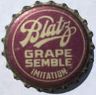 BLATZ GRAPE SEMBLE PROHIBITION SODA BOTTLE CAP; 1920-33; UNUSED CORK CROWN