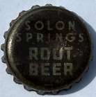 SOLON SPRINGS ROOT BEER SODA BOTTLE CAP; SOLON, OHIO; USED CORK CROWN
