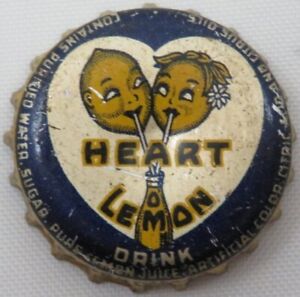 HARRISONS HEART O LEMON DRINK - CORK Crown / Bottle cap - Chicago, IL