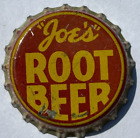 JOE'S ROOT BEER SODA BOTTLE CAP; YORK, NEBRASKA; USED CORK-LINED CROWN