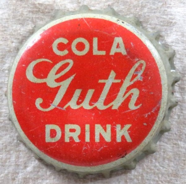 GUTH COLA DRINK - CORK Crown / Bottle cap - Baltimore, MD