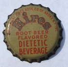 HIRES DIETETIC ROOT BEER SODA BOTTLE CAP; BRONX, NY; UNUSED VINTAGE CORK CROWN