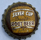 SILVER CUP DRAFT ROOT BEER SODA BOTTLE CAP; CHICAGO, IL; USED CORK CROWN