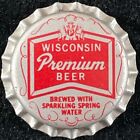 WISCONSIN PREMIUM PLASTIC LINED BEER BOTTLE CAP FOX HEAD WAUKESHA WISC CROWNS WI
