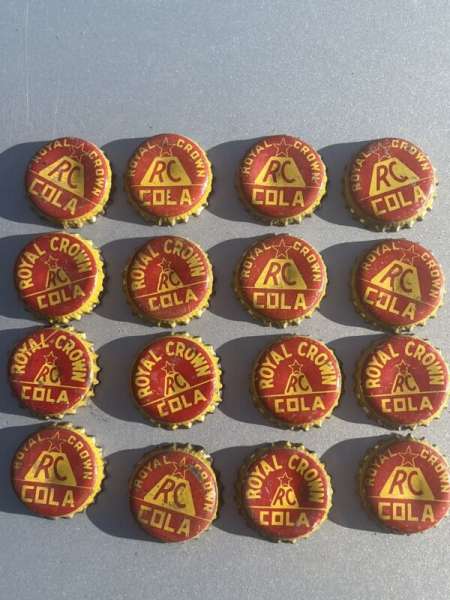 New Listing16 Vintage Star Top ( Two Variants) RC COLA soda Bottle Caps Cork/crown USED