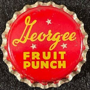 GEORG-EE FRUIT PUNCH CORK BOTTLE CAP NEW GOLD BOTTLING BALTIMORE MARYLAND CROWNS